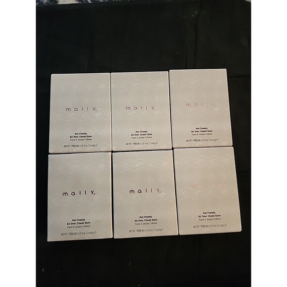 Lot Of 6 Mally Get Cheeky All Over Cheek Glow “PRETTY IN PINK” NIB Blush 0.16 Oz - Picture 11 of 11